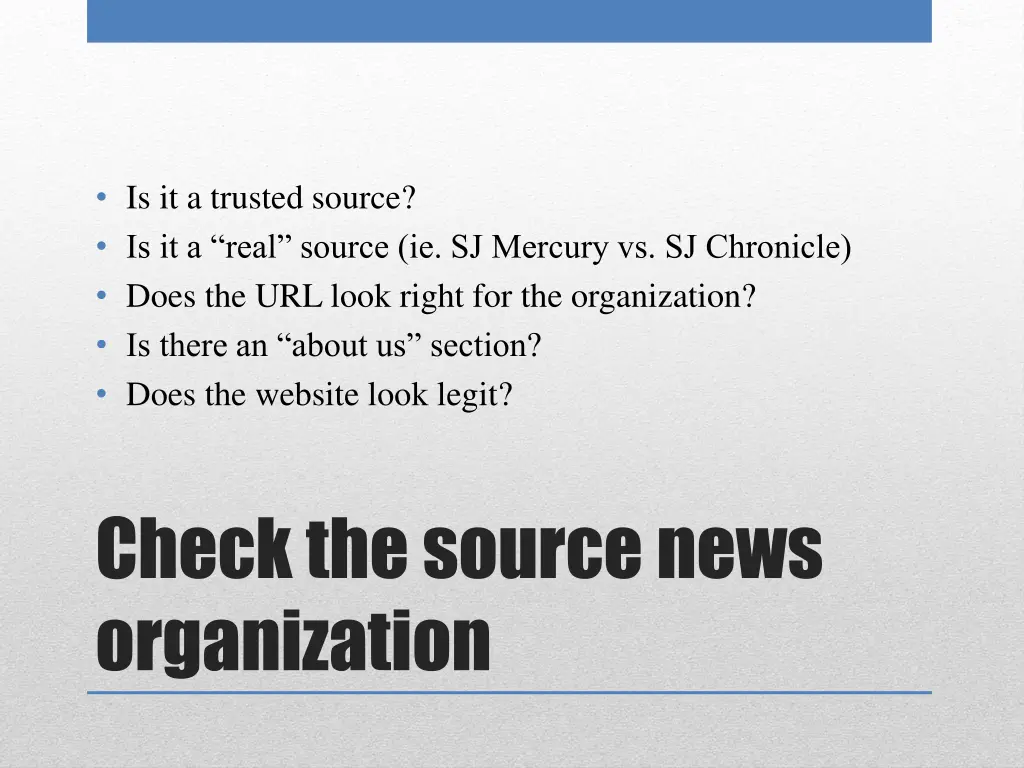is it a trusted source is it a real source