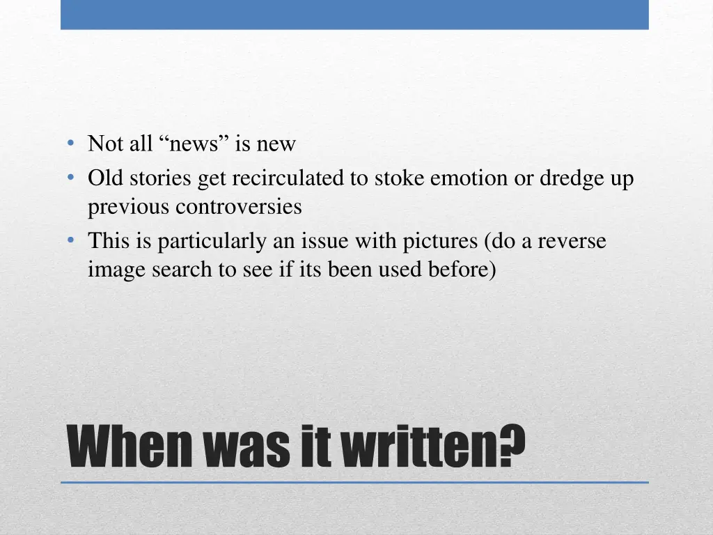 not all news is new old stories get recirculated