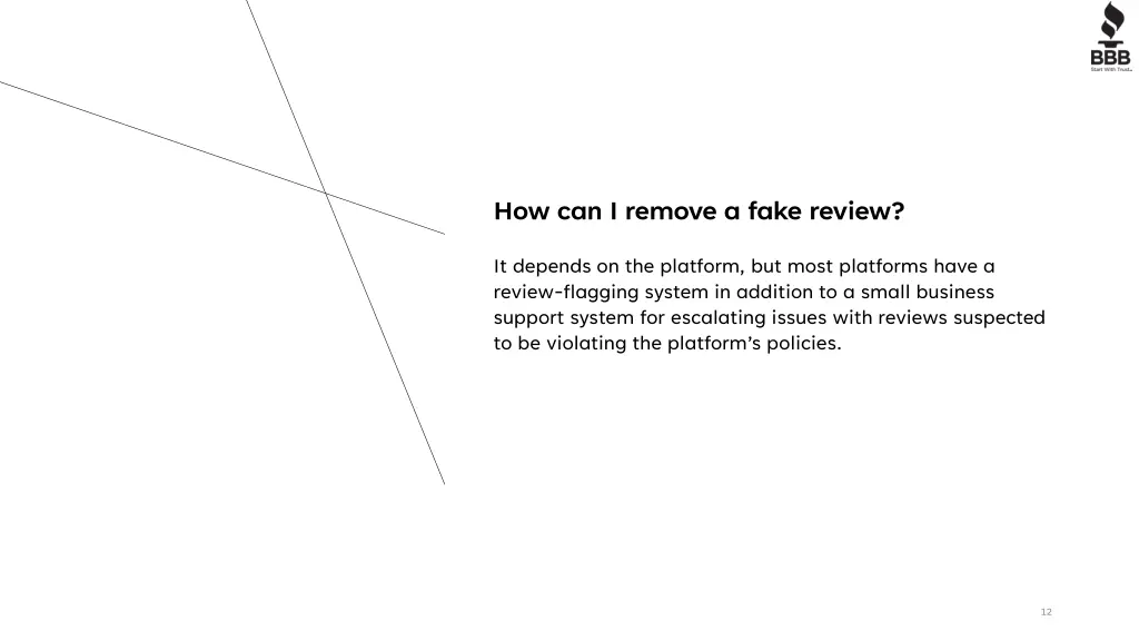 how can i remove a fake review