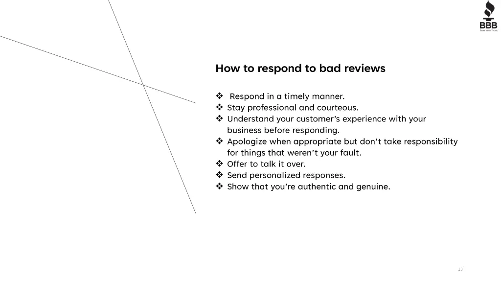 how to respond to bad reviews