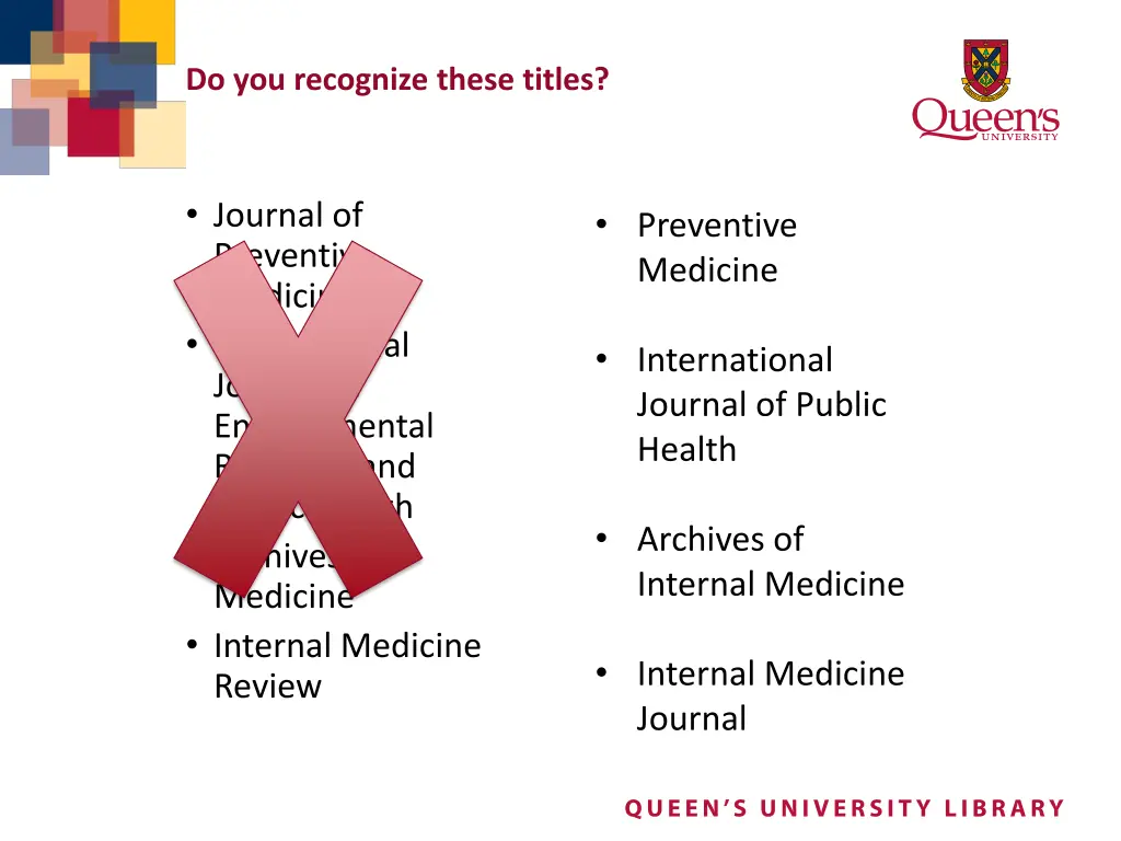 do you recognize these titles