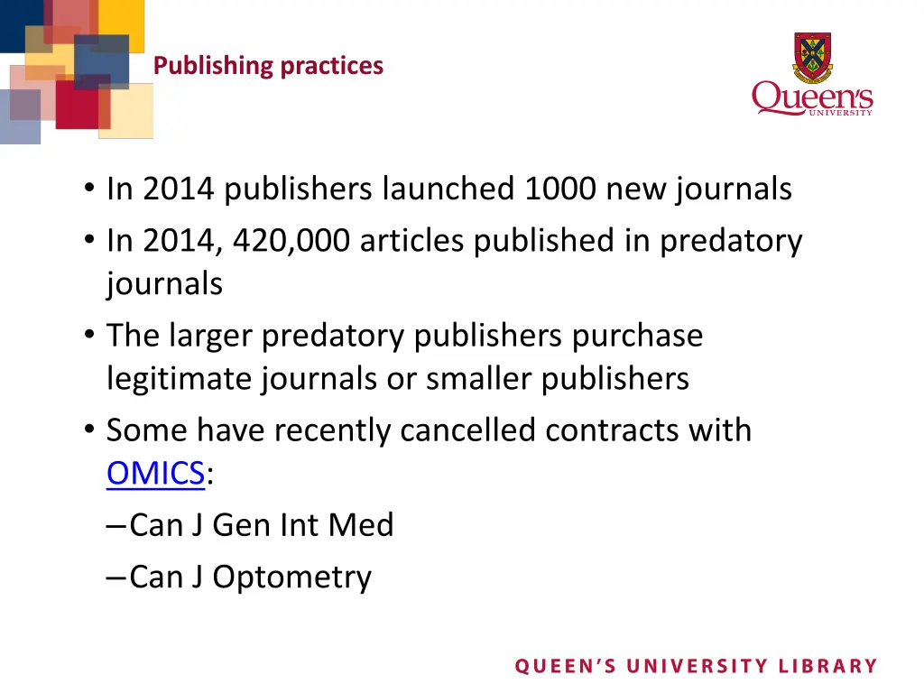 publishing practices