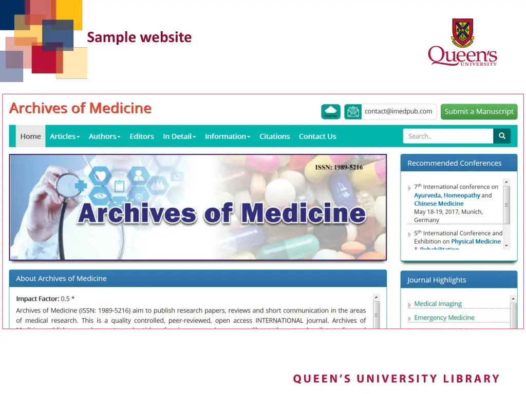 sample website