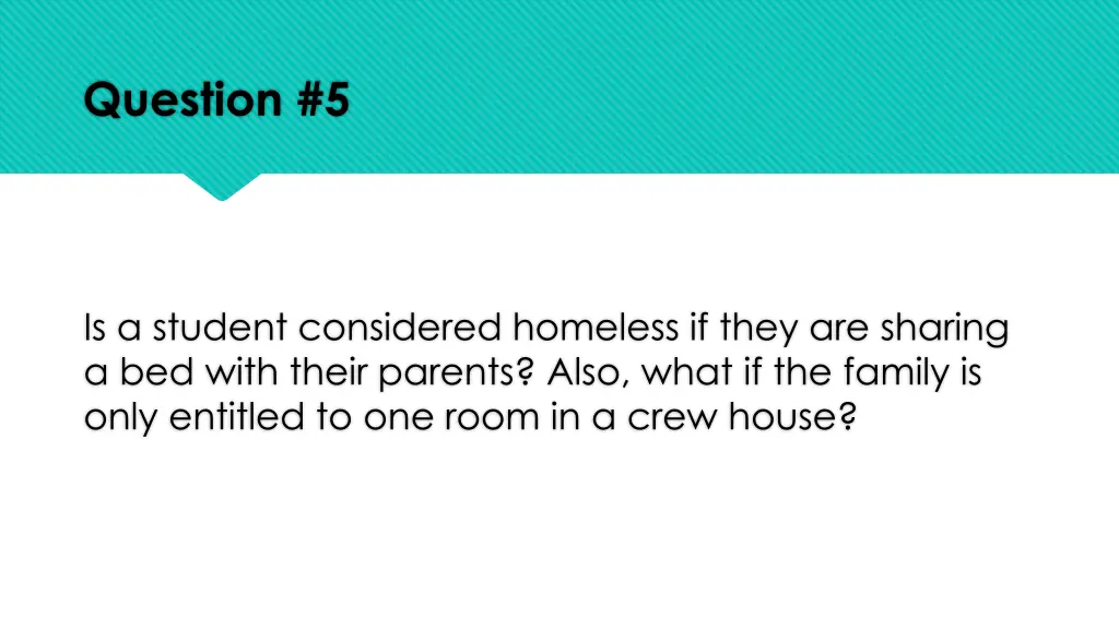 question 5