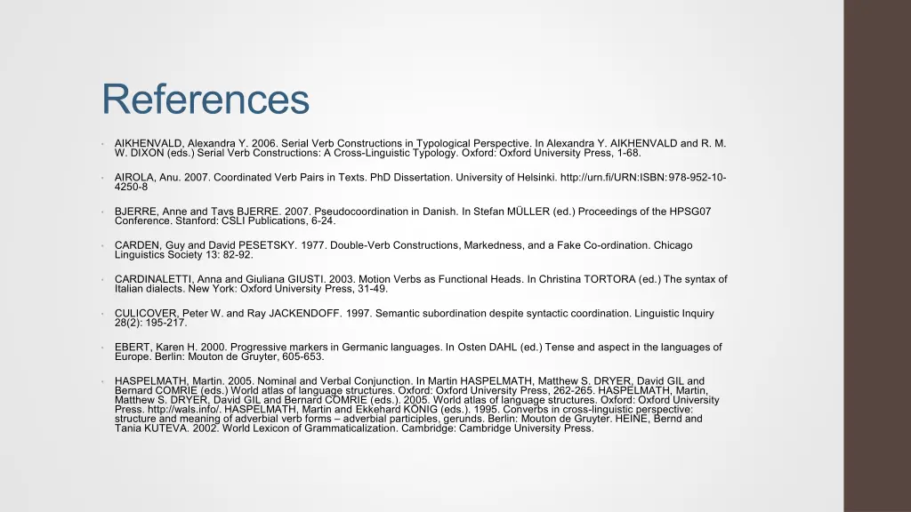 references