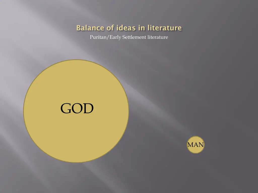 balance of ideas in literature puritan early