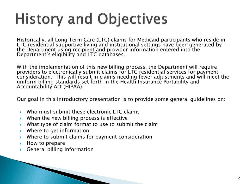 historically all long term care ltc claims