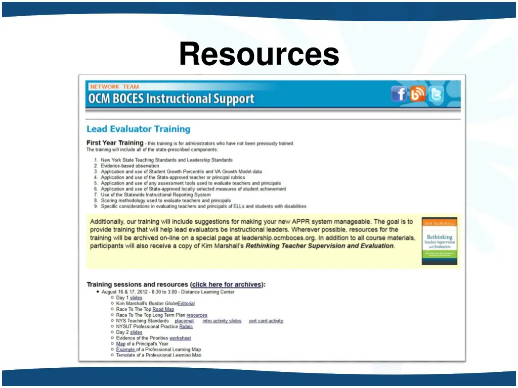 resources