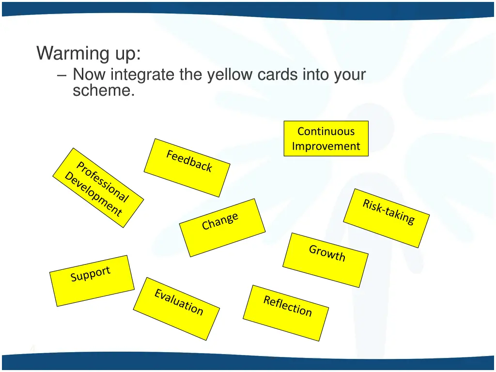 warming up now integrate the yellow cards into