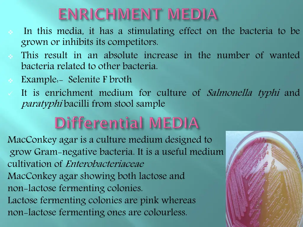 in this media it has a stimulating effect