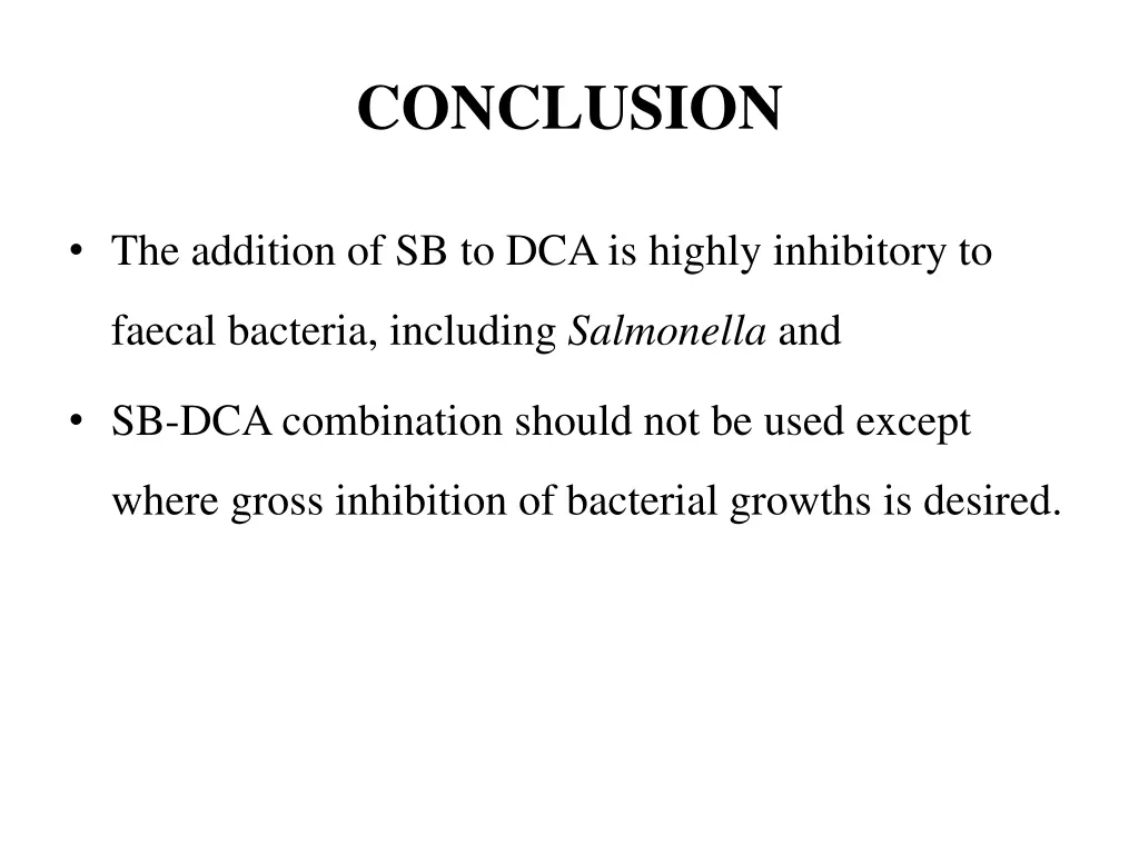 conclusion