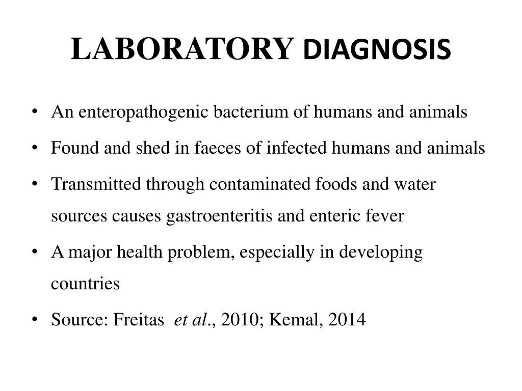 laboratory diagnosis