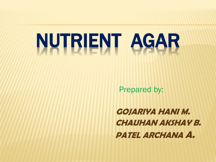 nutrient agar nutrient agar