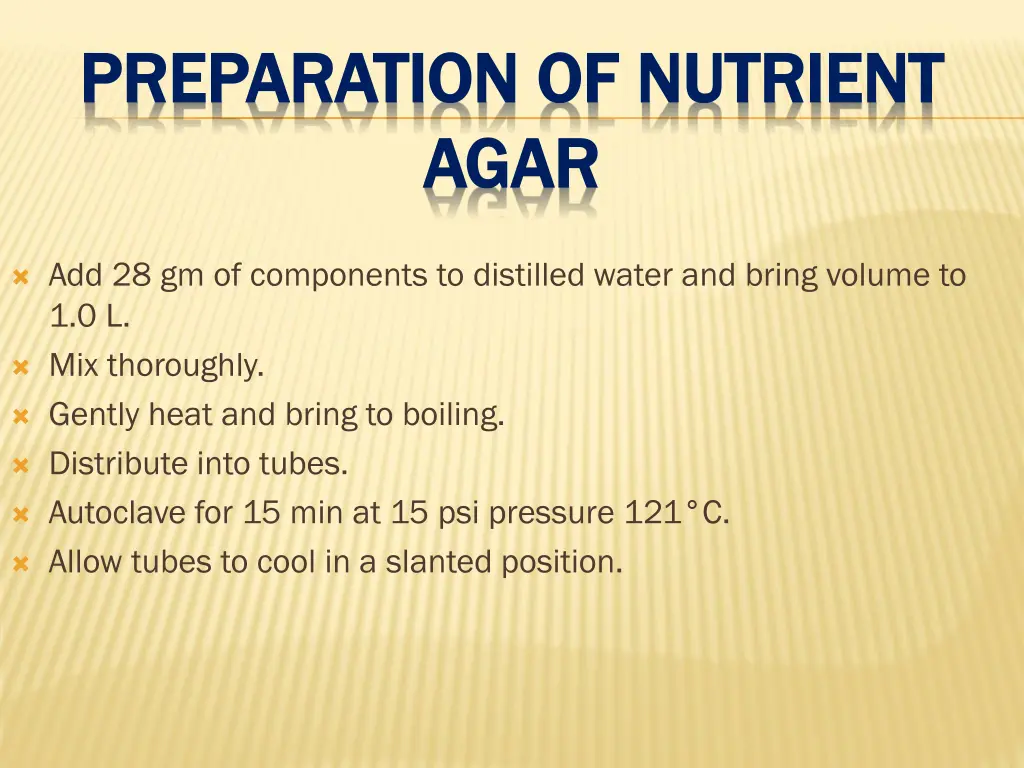 preparation of nutrient preparation of nutrient