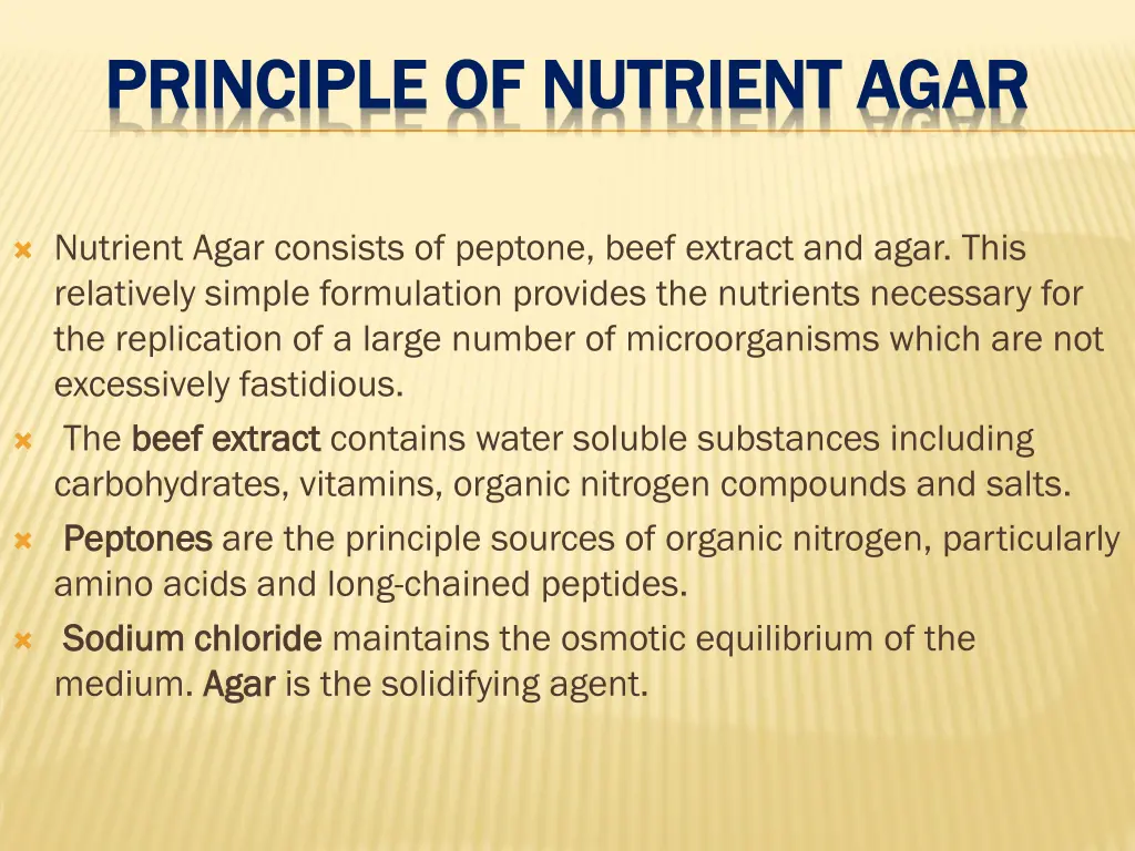 principle of nutrient agar principle of nutrient