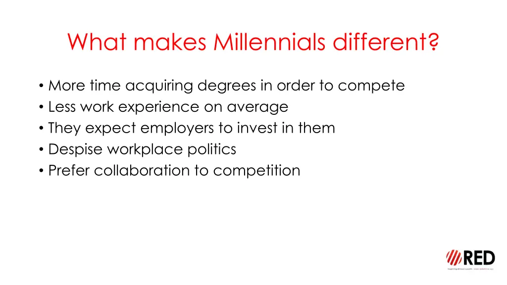 what makes millennials different 1