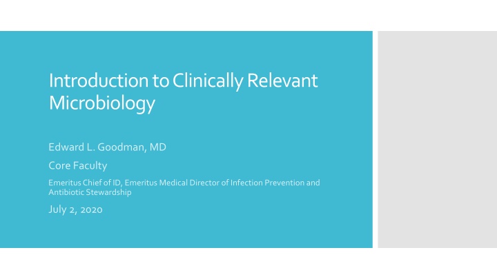 introduction to clinically relevant microbiology