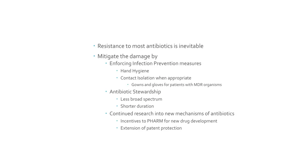 resistance summary