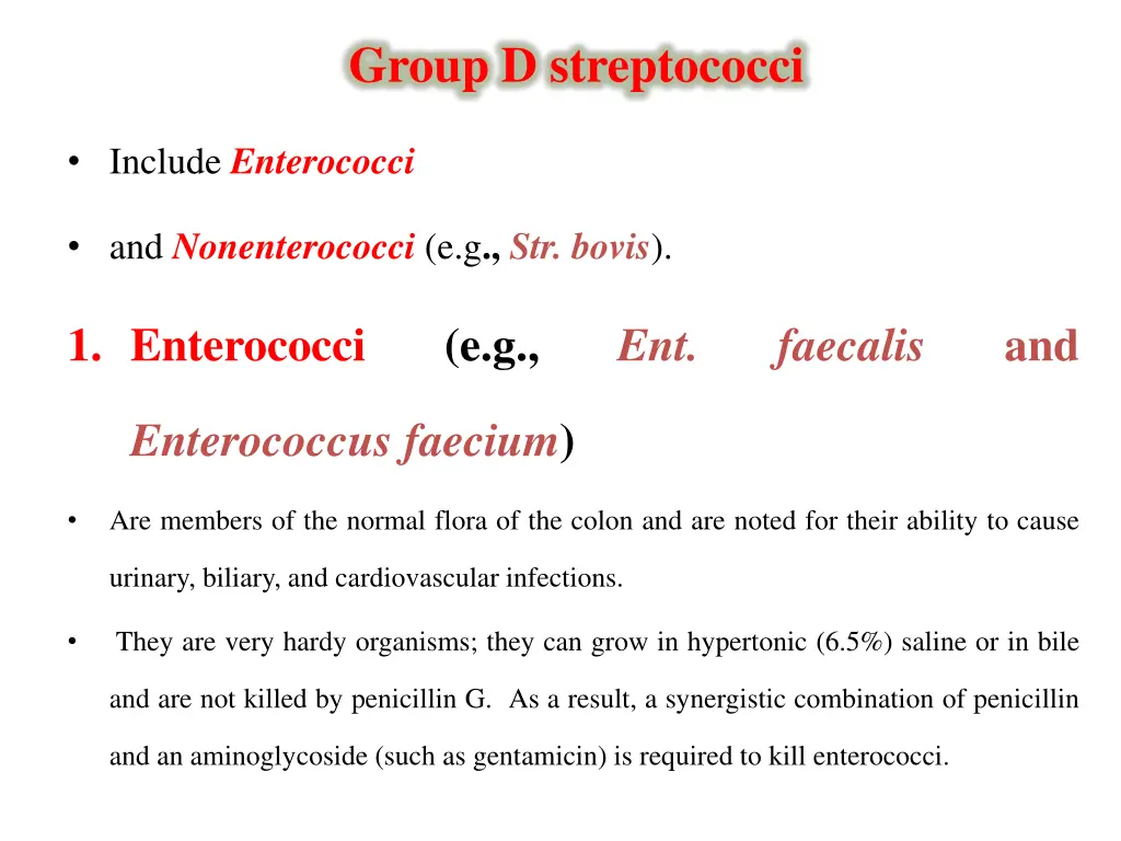 group d streptococci