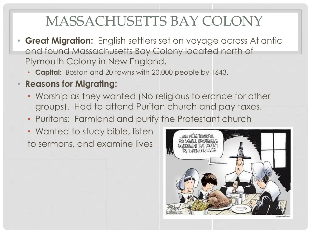 massachusetts bay colony