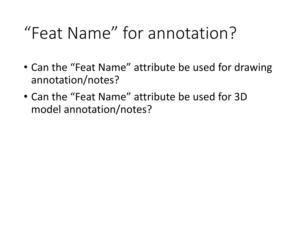 feat name for annotation