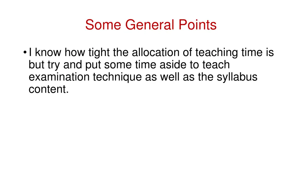 some general points 3