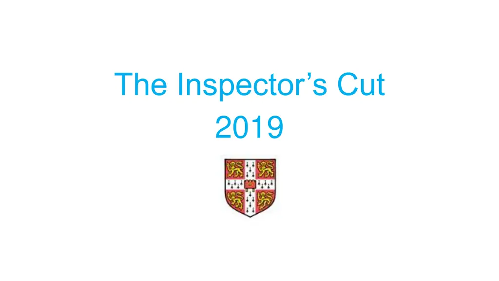the inspector s cut 2019