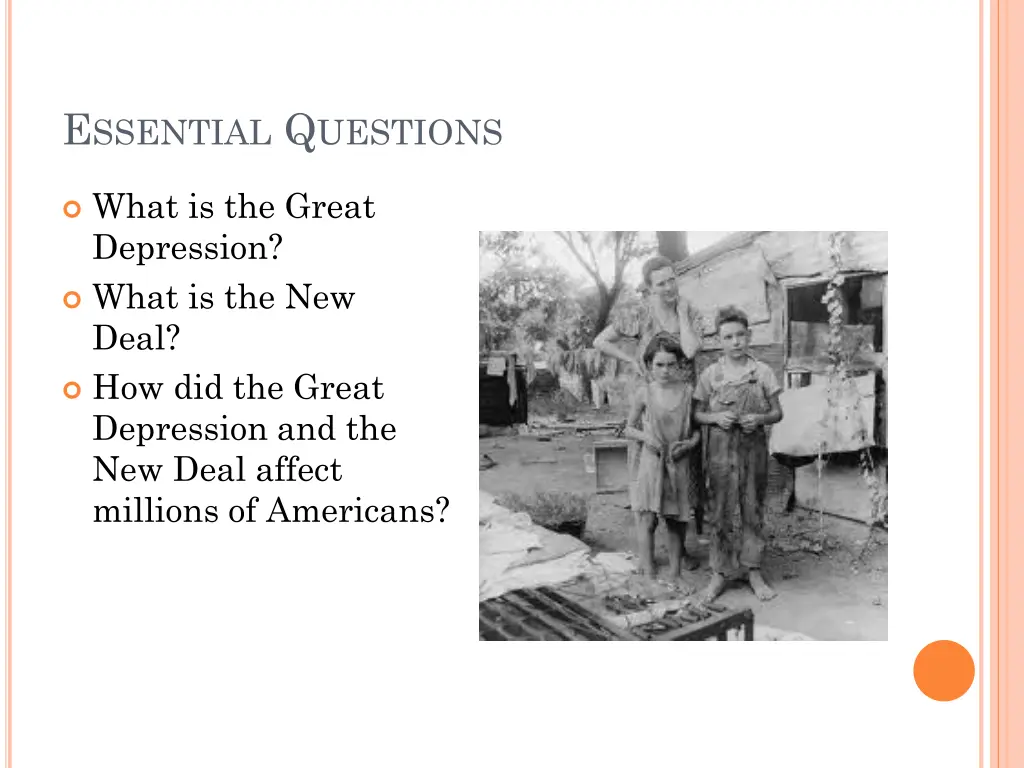 e ssential q uestions