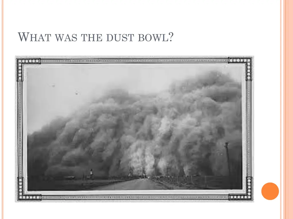 w hat was the dust bowl