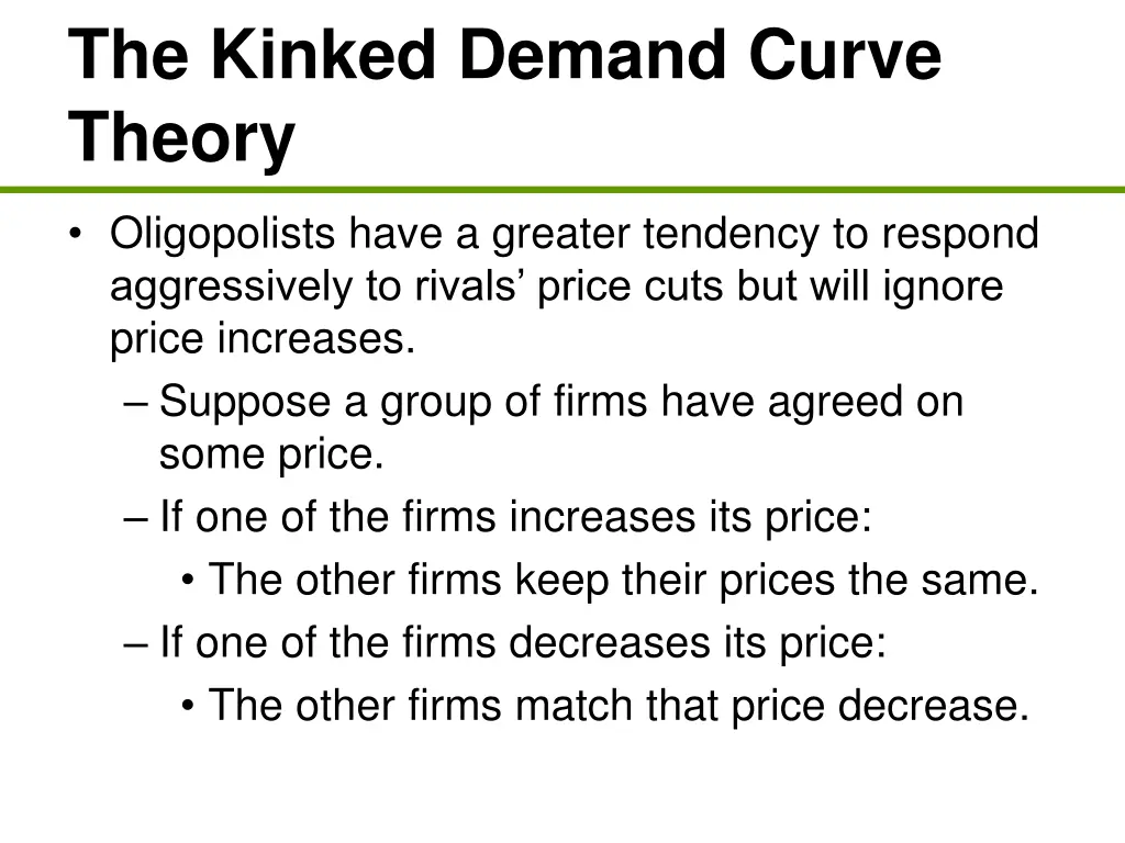 the kinked demand curve theory