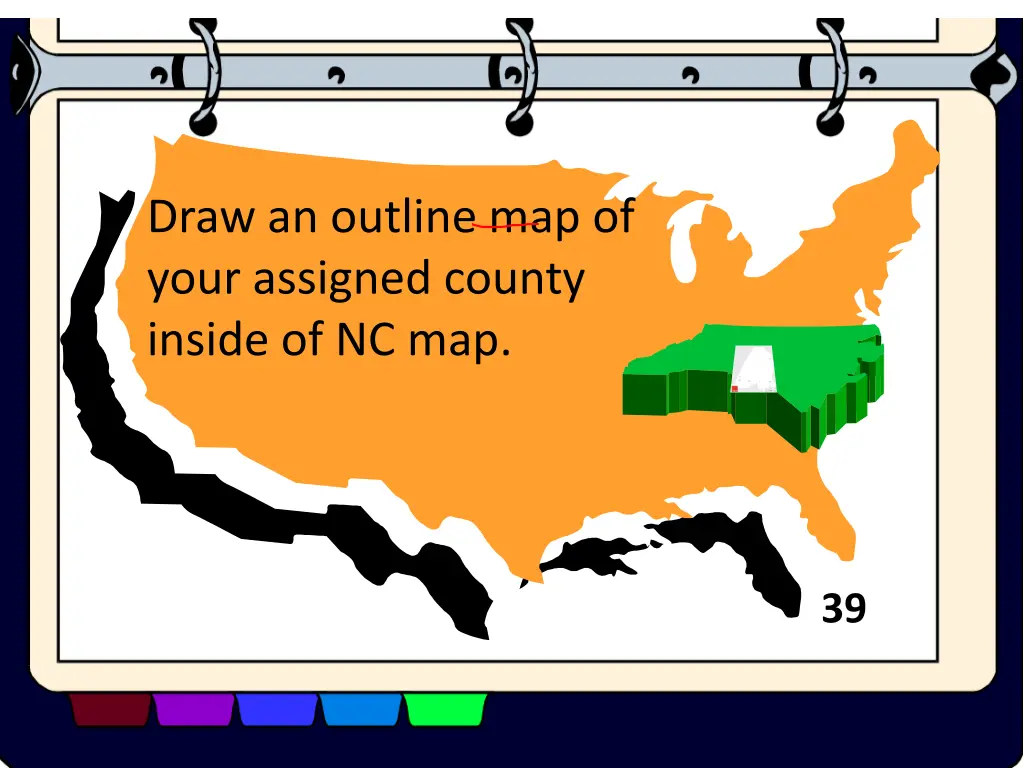 draw an outline map of your assigned county