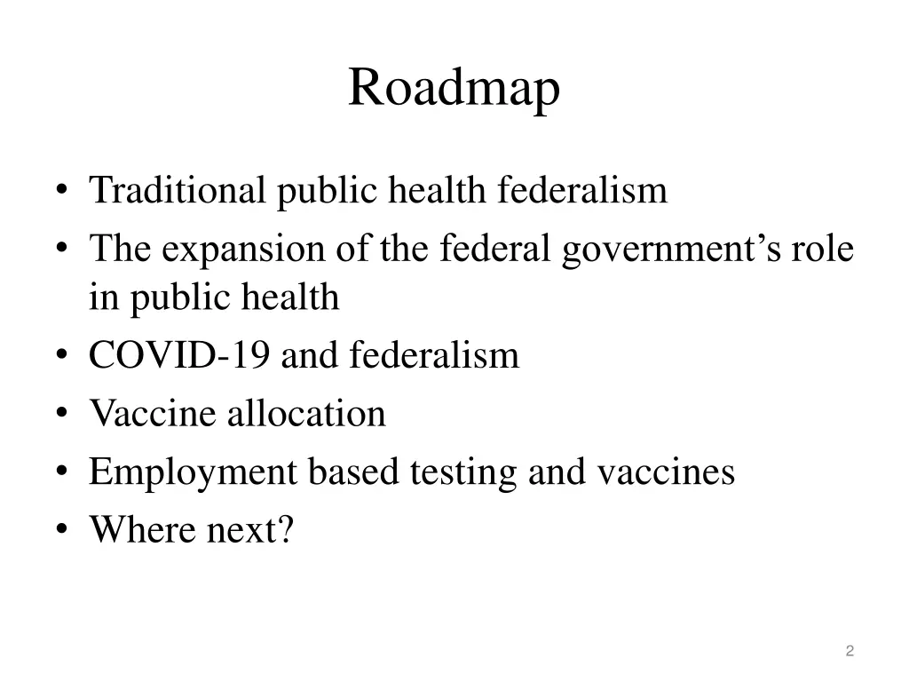 roadmap