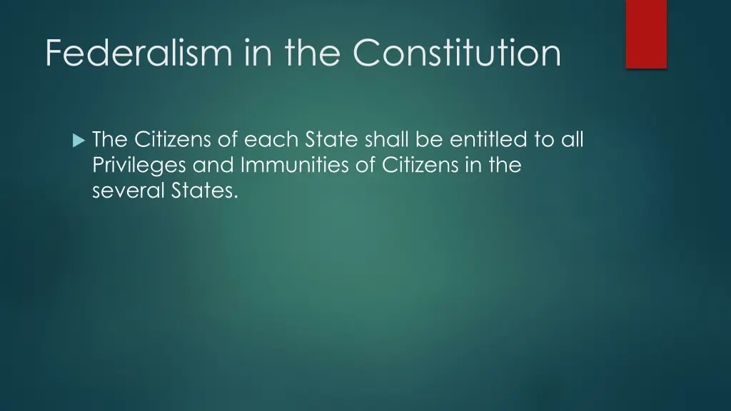 federalism in the constitution 2