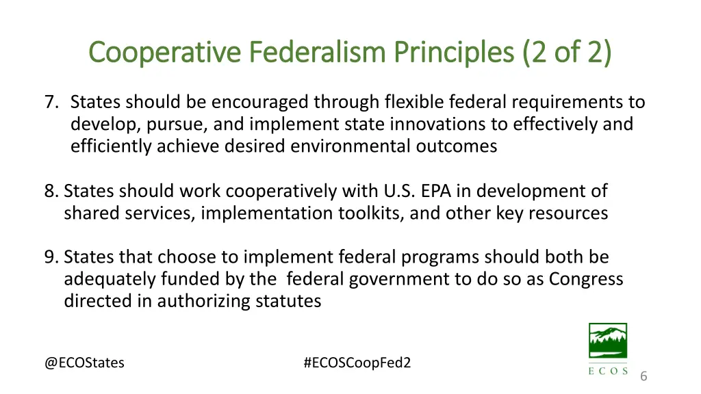 cooperative federalism principles 1