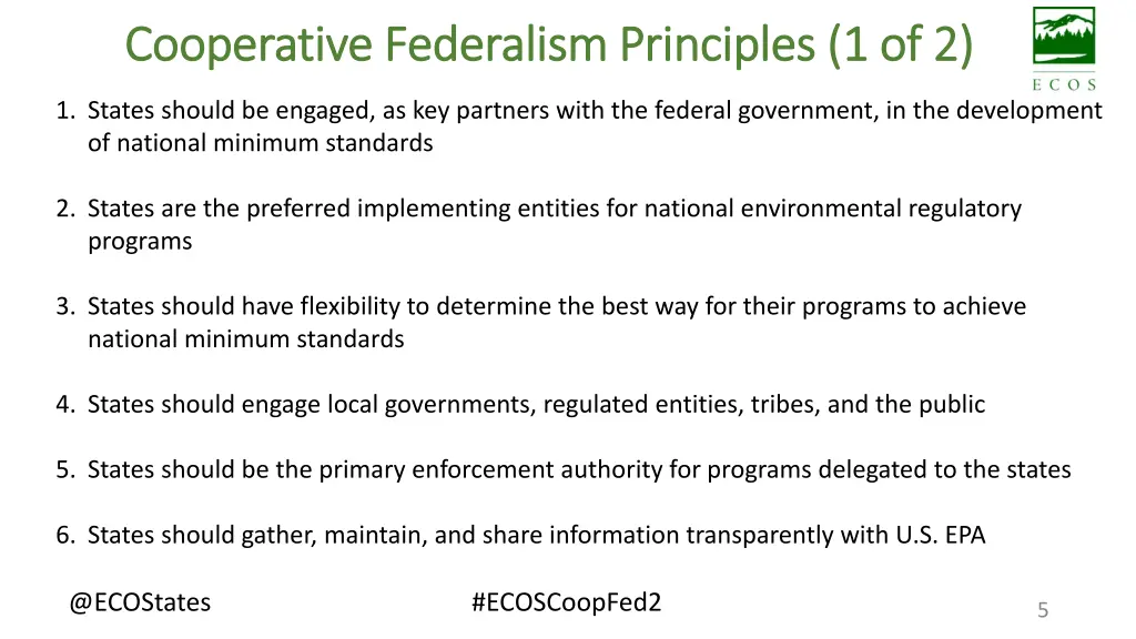 cooperative federalism principles