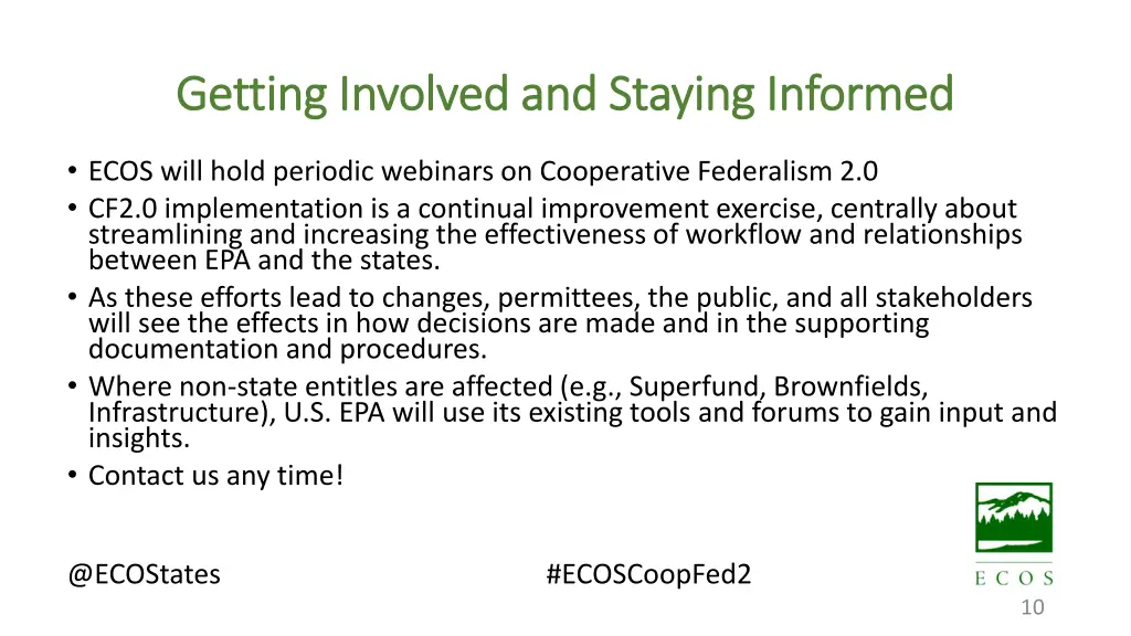 getting involved and staying informed getting