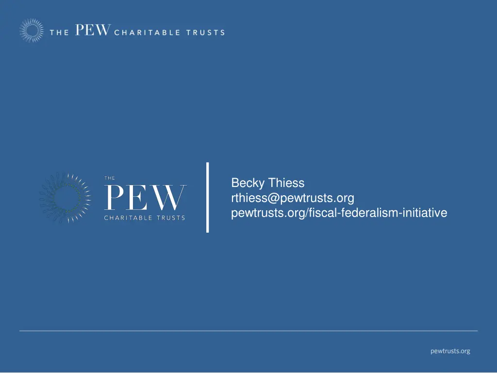 becky thiess rthiess@pewtrusts org pewtrusts