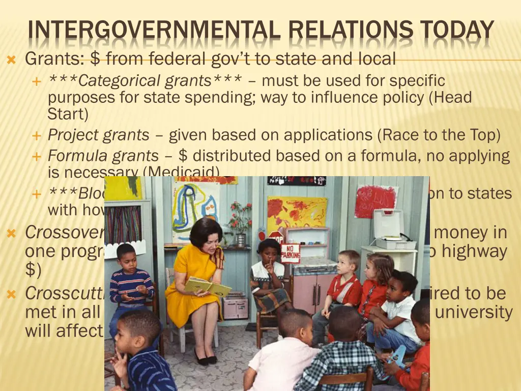 intergovernmental relations today grants from