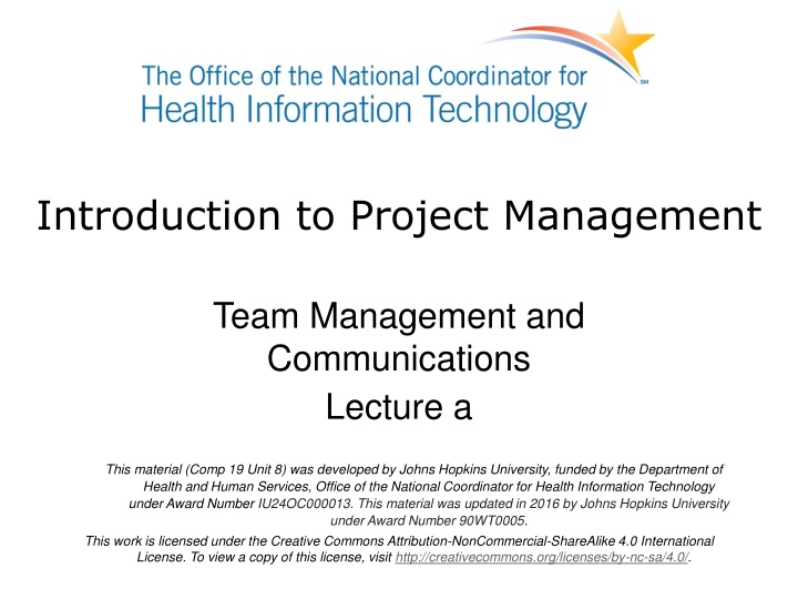 introduction to project management