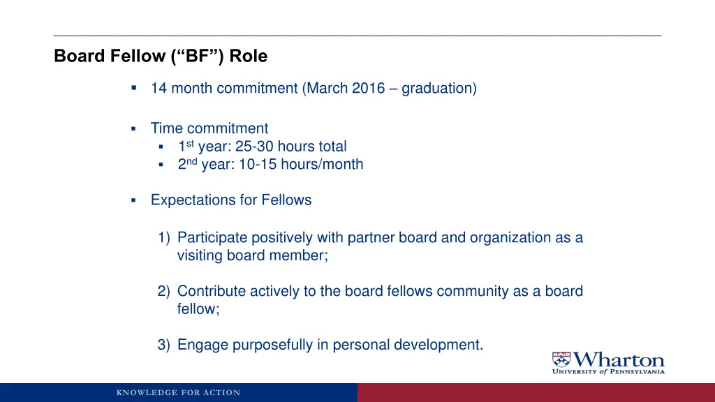 board fellow bf role