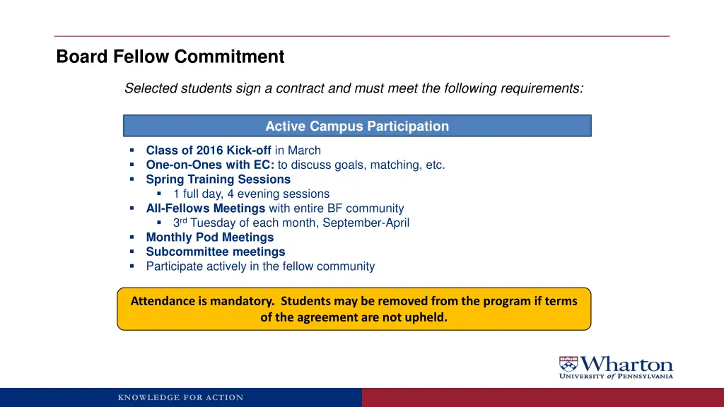 board fellow commitment