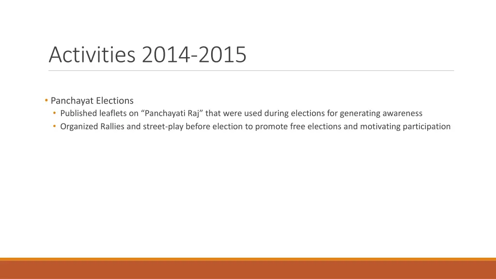 activities 2014 2015 3