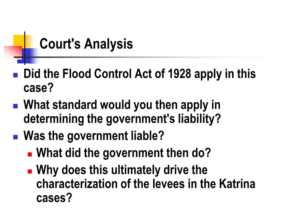 court s analysis