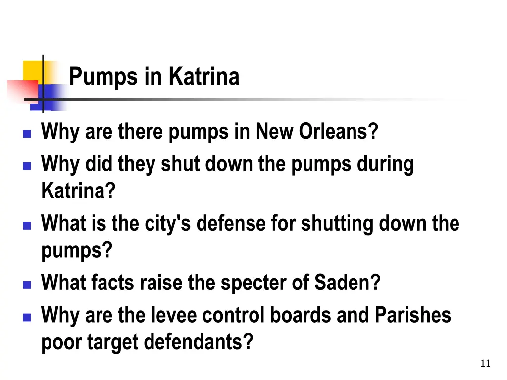 pumps in katrina