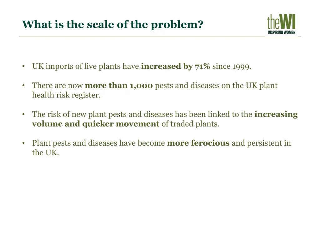 what is the scale of the problem
