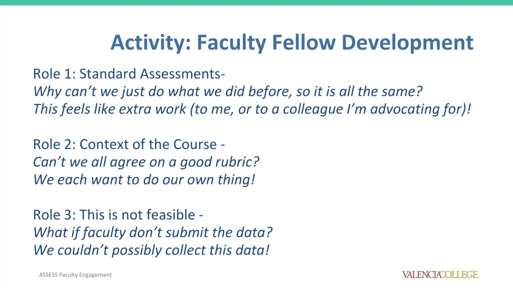 activity faculty fellow development