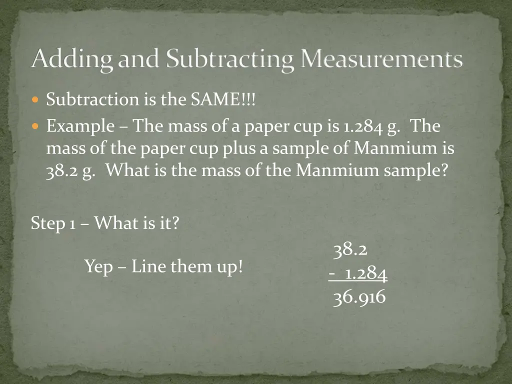 adding and subtracting measurements 4