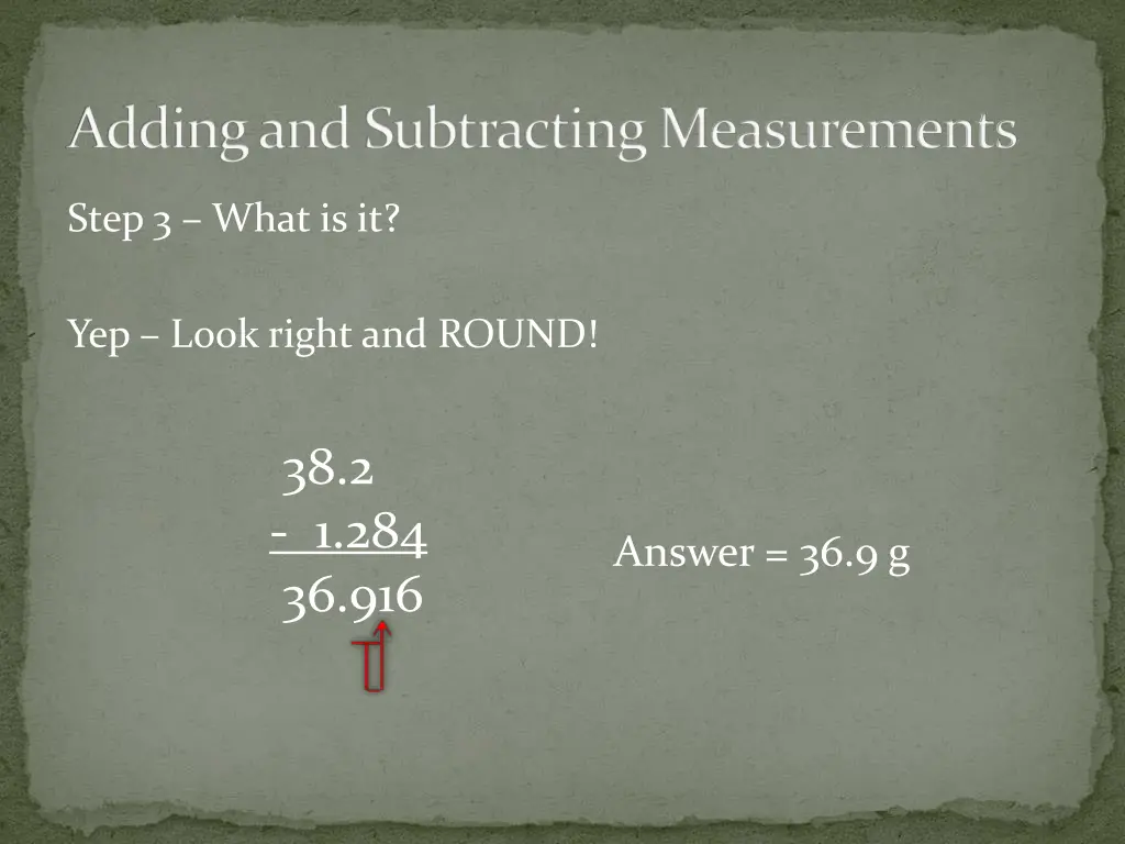 adding and subtracting measurements 6