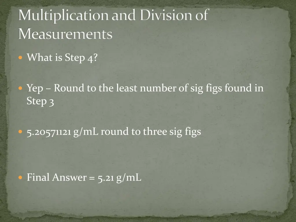 multiplication and division of measurements 5