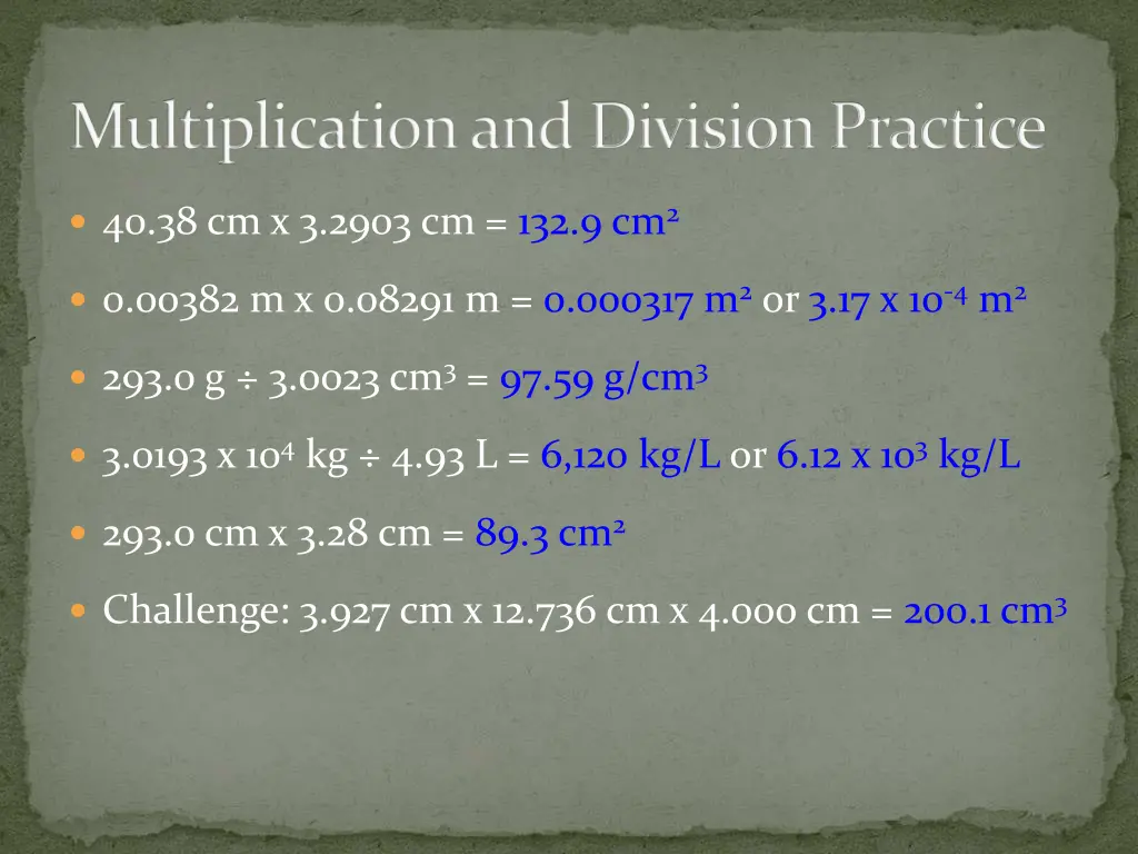 multiplication and division practice 1